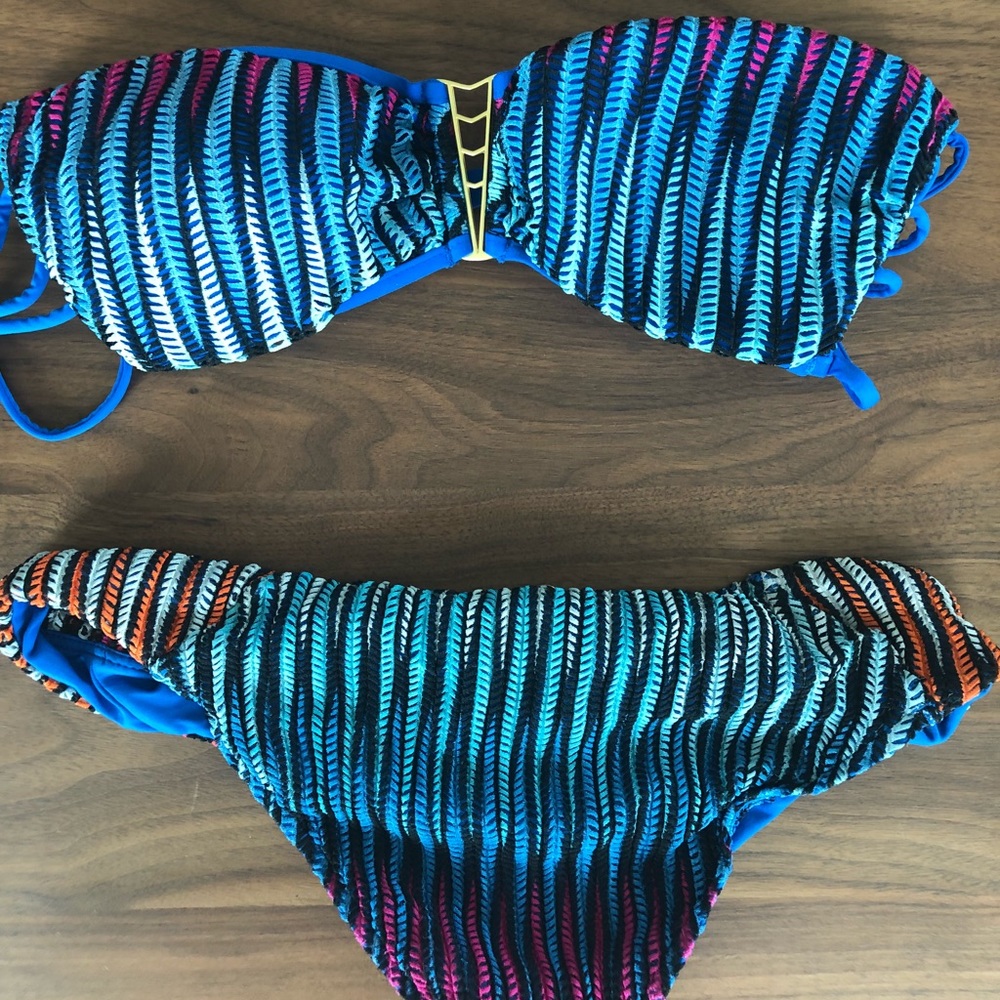 Blue bikini